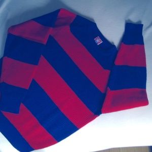 Red and Navy Blue Stripped Sweater